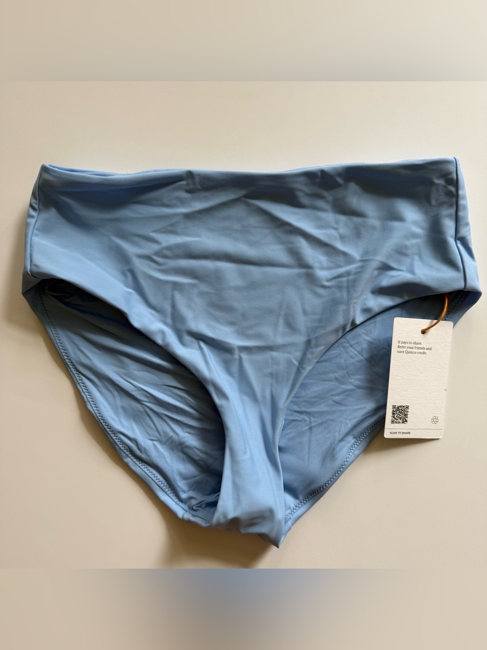 Quince Light Blue Bikini Bottom - size S Small NWT
